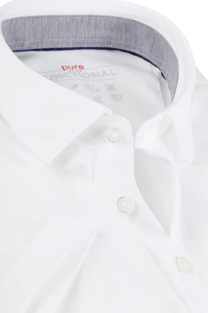 Pure Pure Functional Polo slim fit shor - Größe M, Weiß, – Produktbild 3 von 4