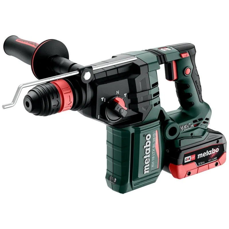 Metabo Metabo Akku-Kombihammer KH 18 LTX BL 28 Q, incl. 2x Akku LiHD 5,5 Ah, Schnellladegerät, Zubehör, metaBOX – Produktbild 1 von 1