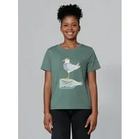 watapparel watapparel T-Shirt Frauen Möwe mit Hut, Green bay, – Produktbild 1 von 1