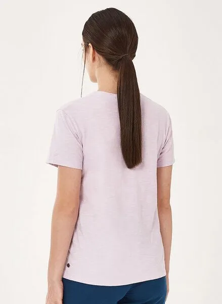 ORGANICATION ORGANICATION T-Shirt aus Bio-Baumwolle mit Schmetterling-Print, Lavender, – Produktbild 4 von 4
