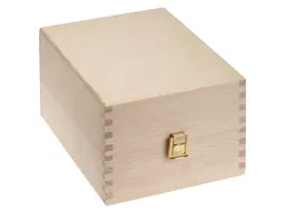 Karteikartenbox aus Holz mit Trennstegen und Deckel, DIN A6 – Produktbild 1 von 1