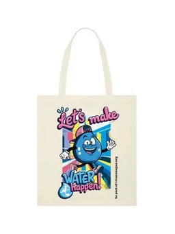 VIVA CON AGUA Viva con Agua Jute Beutel MAKE WATER HAPPEN – Produktbild 1 von 1