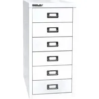 Bisley Schubladenschrank 6 Schübe, DIN A4 weiß – Produktbild 1 von 1