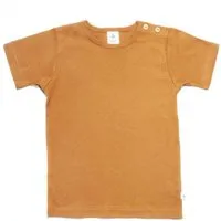 Leela Cotton Baby Kinder Kurzarmshirt Bio-Baumwolle T-shirt "Leela Cotton", Ingwer, – Produktbild 1 von 1