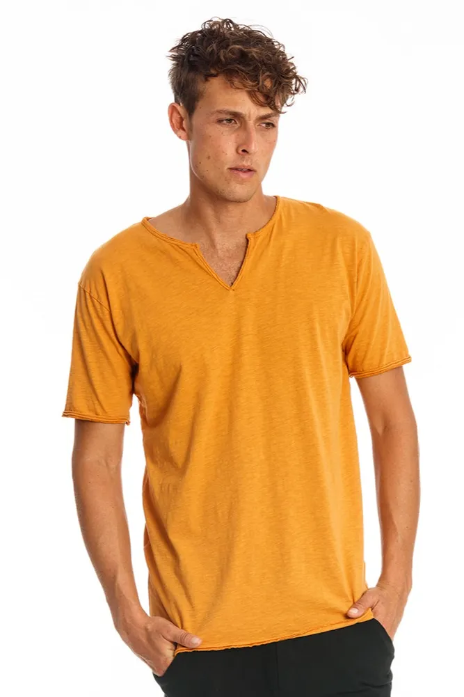 RAVENS VIEW IBIZA RAVENS VIEW IBIZA Herren vegan T-Shirt Eros Gold Sand Gelb, Dunkelgelb, – Produktbild 2 von 2