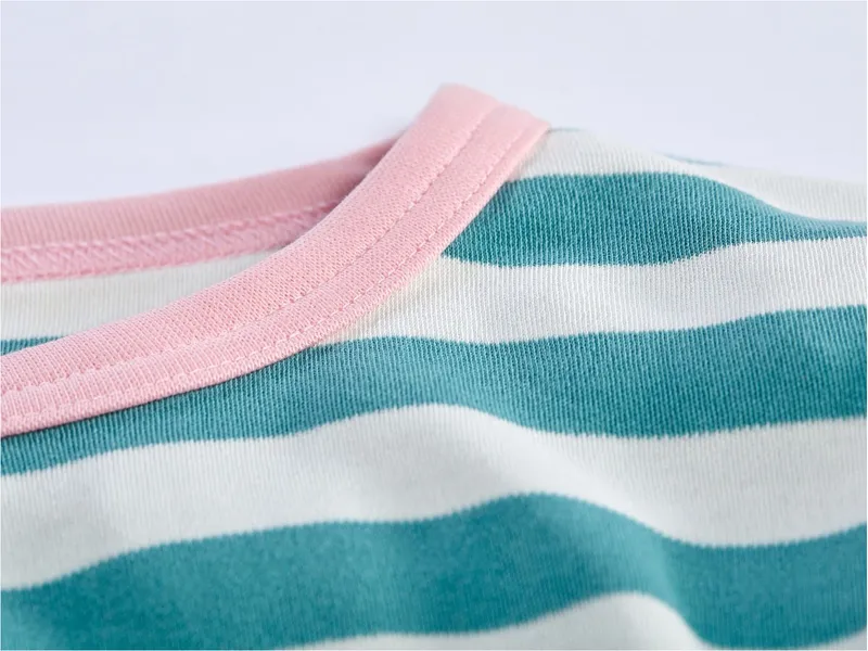 HANS NATUR Kinder Langarmshirt Bio-Baumwolle grün-off white Gr.122/128, Grün, – Produktbild 2 von 2
