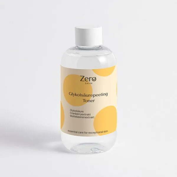 Zero Skin Zero Skin Glykolsäurepeeling-Toner 5%, glättend, erneuernd & antioxidativ- 250 ml – Produktbild 1 von 4