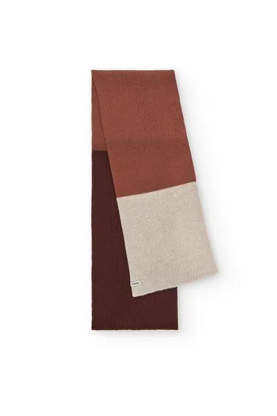 TIRALAHILACHA TIRALAHILACHA Tayo chunky wool scarf, Rot, – Produktbild 4 von 4