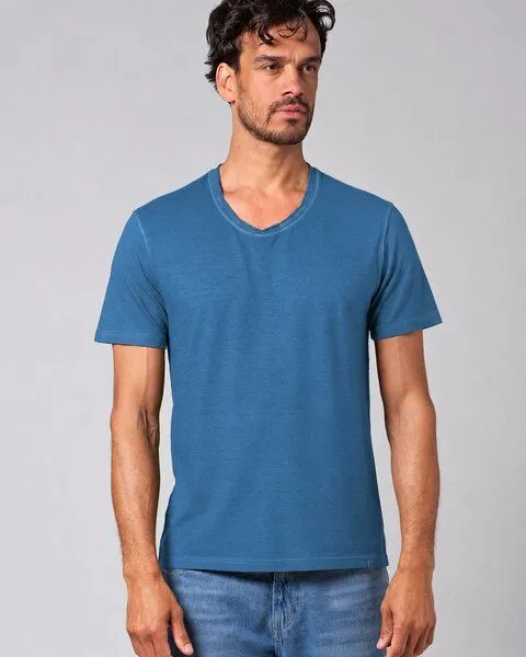 HempAge HempAge Herren T-Shirt Hanf/Biobaumwolle, Ocean(blau), – Produktbild 1 von 3