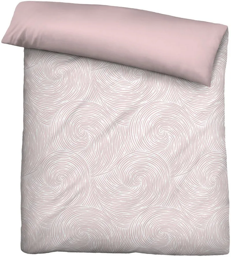 Biberna Biberna Wendebettwäsche 0474495, Lyocell, 2 teilig, natürlicher Rohstoff, schnelltrocknend, angenehm weich, atmungsaktiv, Rosa, – Produktbild 5 von 5