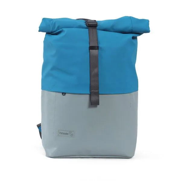 7clouds 7clouds Rolltop-Rucksack Nomo 7.1, Grey-light blue, – Produktbild 1 von 4
