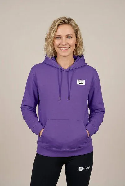 THE FACE OF ELEMENTS The Face of Elements Color Rush - Regular Fit Hoodie aus 100% Bio-Baumwolle, Violet (lila), – Produktbild 3 von 4