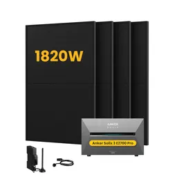 Anker Anker SOLIX Solarbank 3 E2700 Pro, mit 4 x 455 Bifaziale Solarmodule, by Powerness - 2.7kWh / 1 x Smart Meter / Selbstabholung – Produktbild 1 von 1