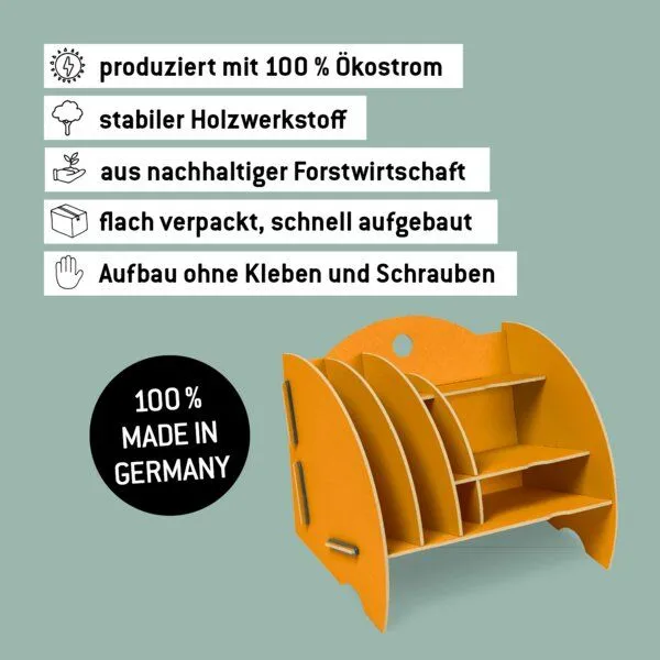 WERKHAUS WERKHAUS Mini Organizer, Goldgelb, – Produktbild 4 von 7