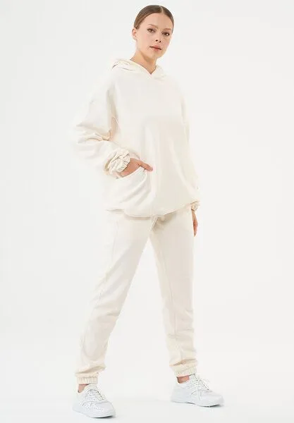 ORGANICATION ORGANICATION ESSENTIALS-HANDE- Soft Touch Oversize Hoodie aus Bio-Baumwolle, Off white, – Produktbild 2 von 4