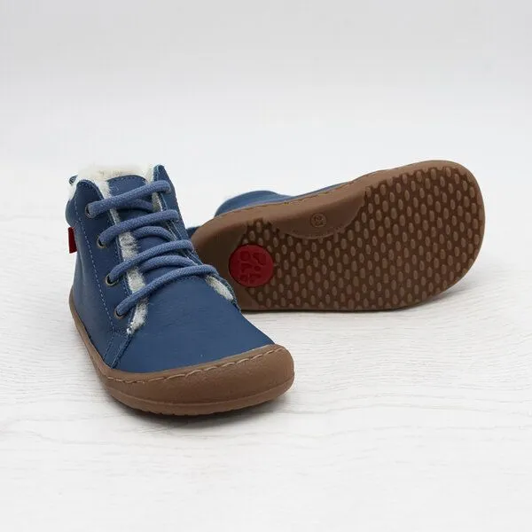 Pololo Pololo Barfußhalbschuh, wollgefüttert, Schnürung, Blau, – Produktbild 4 von 4