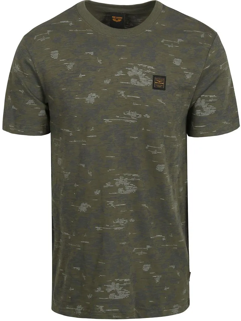 PME Legend PME Legend Slub T-Shirt Thyme - Größe XL, Grün, – Produktbild 2 von 5