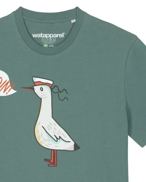 watapparel watapparel T-Shirt Unisex Moin Seagull, Green bay, – Produktbild 3 von 3