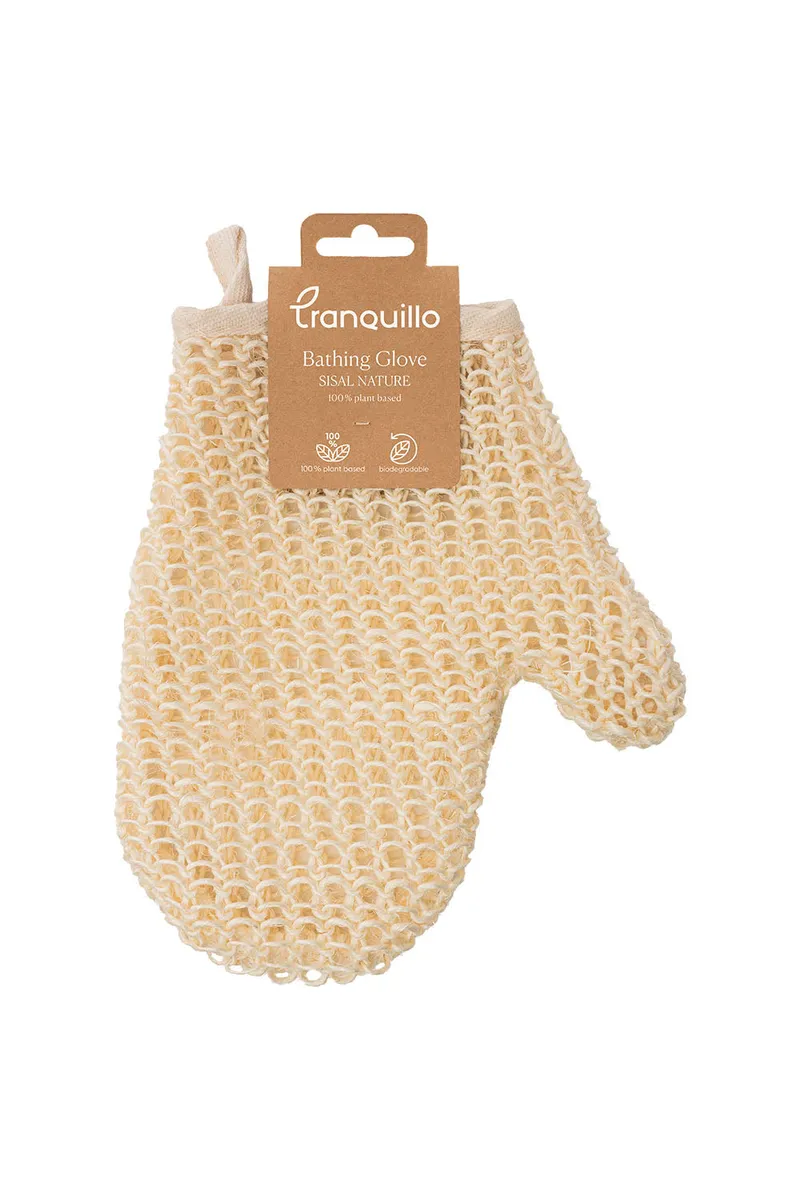 Tranquillo Badehandschuh SISAL NATURE - white – Produktbild 1 von 2