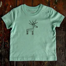 Cmig Cmig Baby T-shirt Rentier in caribbean blue – Produktbild 1 von 1