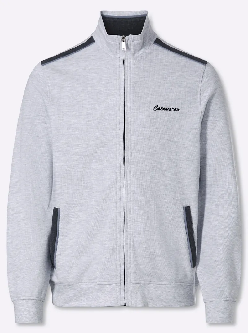 Catamaran Shirtjacke, Hellgrau-meliert, – Produktbild 1 von 2