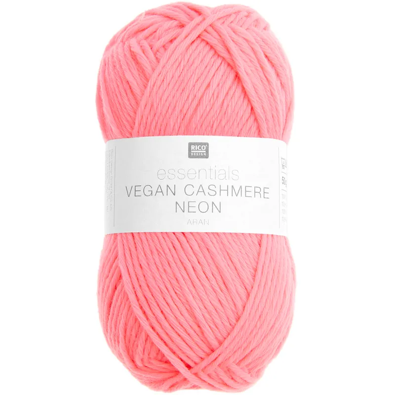 Rico Design Rico Design Essentials Vegan Cashmere Neon aran Pink, Pink, – Produktbild 1 von 1