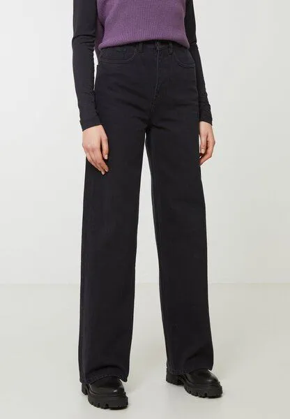recolution Damen Denim aus Bio-Baumwolle Mix - COMMELINA - recolution, Washed black (schwarz), – Produktbild 1 von 4