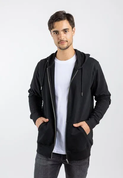 TORLAND TORLAND Basic Zip-Hoodie CONNECTOR, Schwarz (black), – Produktbild 1 von 4