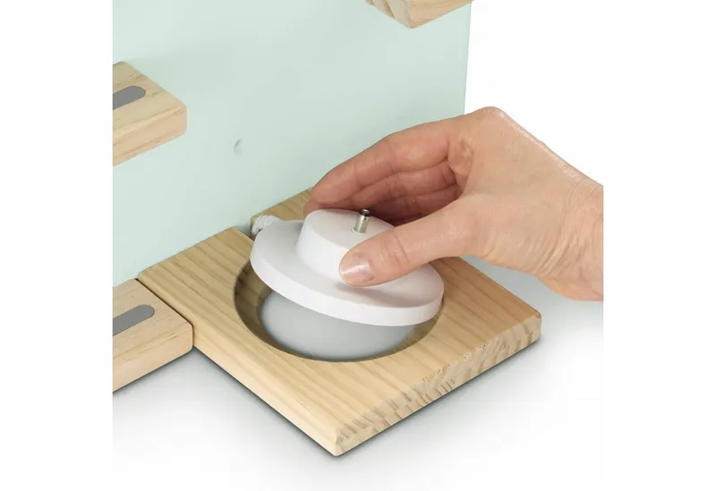 Hama Hama Wandregal Holz-Regal Haus Wand-Regal Hänge-Regal Mint, passend für Tonie Box Tiger Box Tonies Figuren Ladestation, Grün, – Produktbild 4 von 5