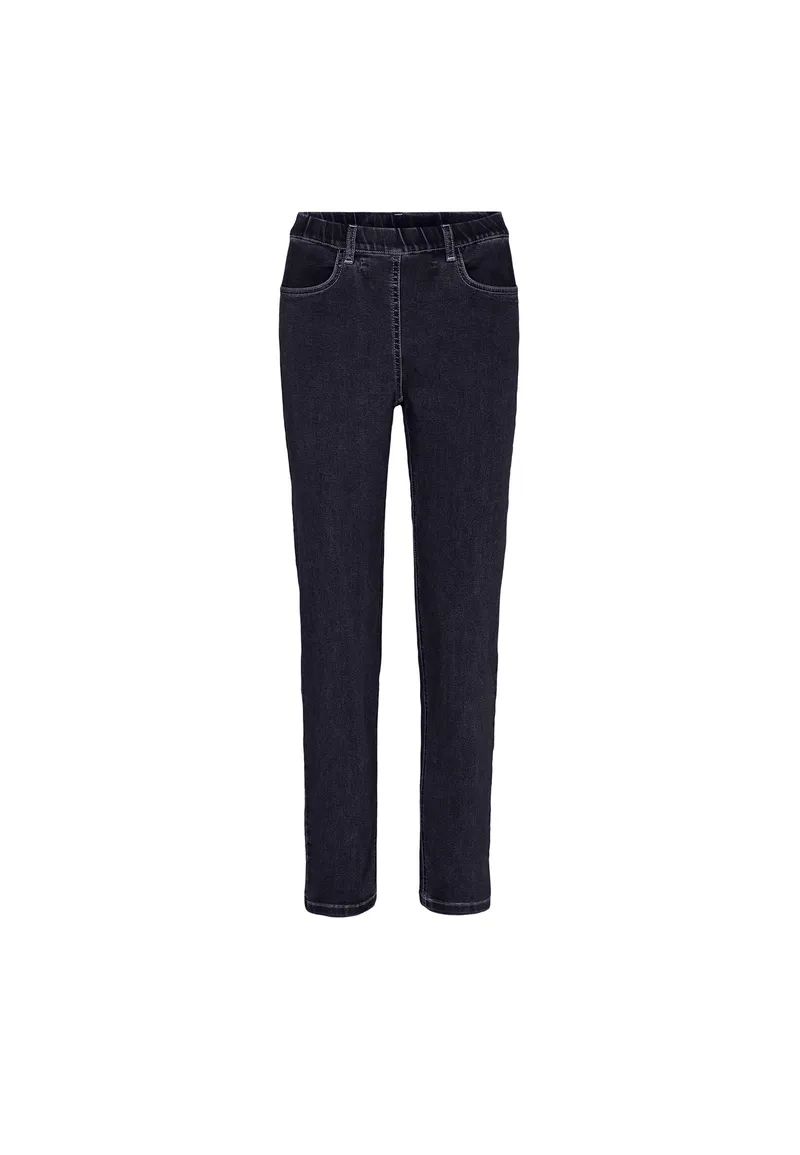 LAURIE LAURIE Damen vegan Grace Slim Ml - Dunkelblauer Denim, Dunkelblau, – Produktbild 2 von 2