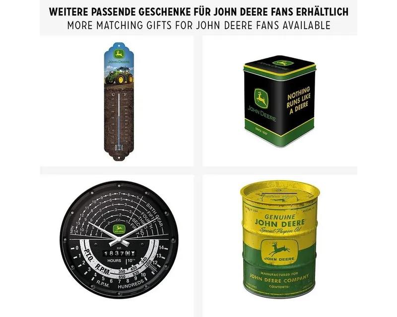 Nostalgic-Art Notizbuch Notizbuch - John Deere - Farm Equipment Logo Black – Produktbild 5 von 5