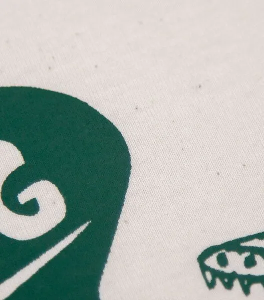 päfjes päfjes Kriss Krokodil in Badewanne - Kinder Shirt - fair gehandelt - Bio - Natur/Grün – Produktbild 4 von 4