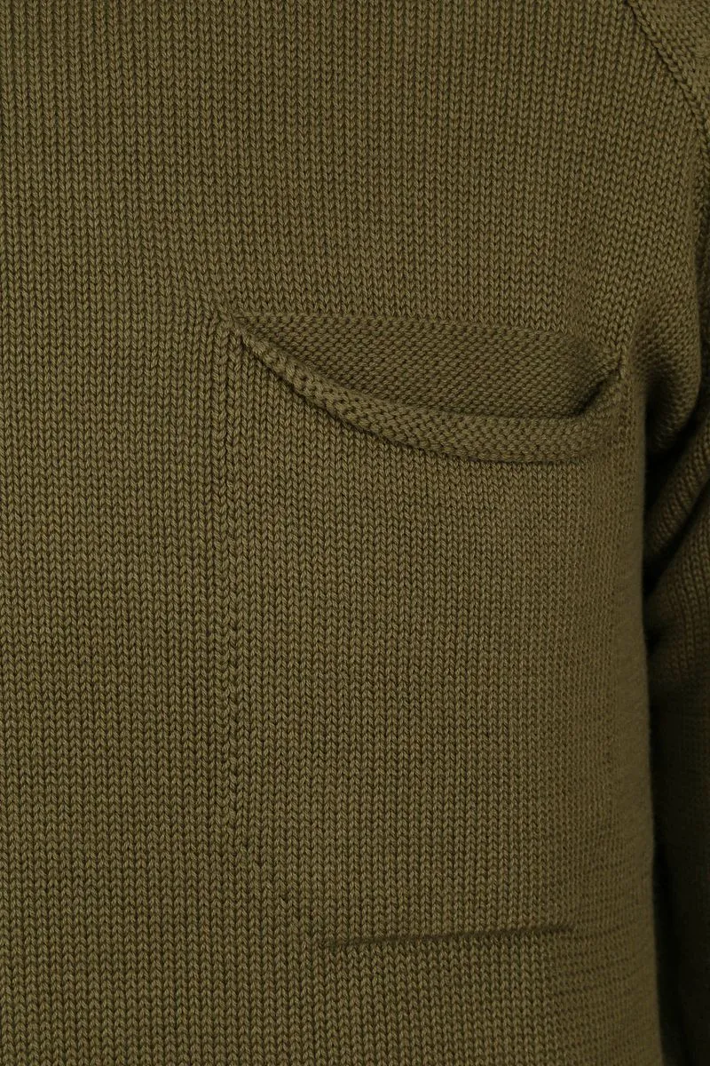 KnowledgeCotton Apparel KnowledgeCotton Apparel Sweater Olivgrün - Größe XL, Dunkelgrün, – Produktbild 1 von 5