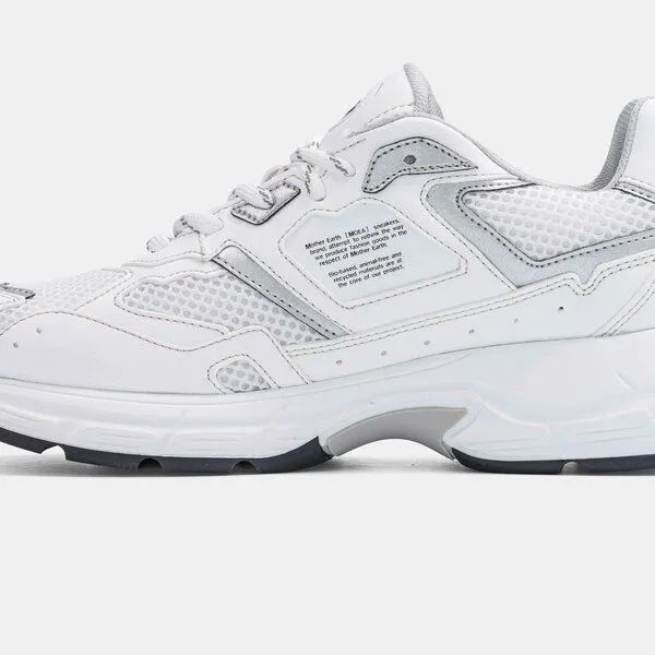 MoEa MoEa Veganer Sneaker Rush, White & silver (weiß), – Produktbild 4 von 4