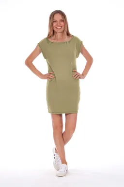 RAVENS VIEW IBIZA RAVENS VIEW IBIZA Damen vegan Kleid 80s Dark Aloe – Produktbild 1 von 1