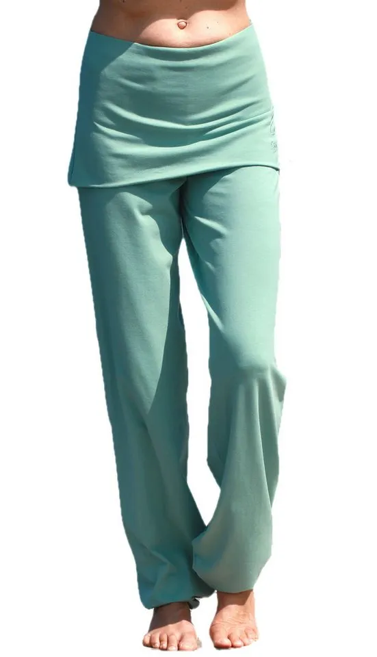 ESPARTO ESPARTO Yogahose Yogahose Sooraj - das Original in Bio-Baumwolle mit elastischem Bund, Grün, – Produktbild 2 von 5