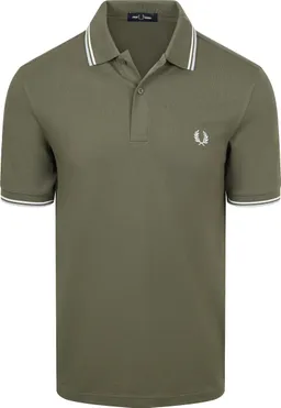Fred Perry Fred Perry Polo Twin Tipped M3600 Grün 87B - Größe XL – Produktbild 1 von 1