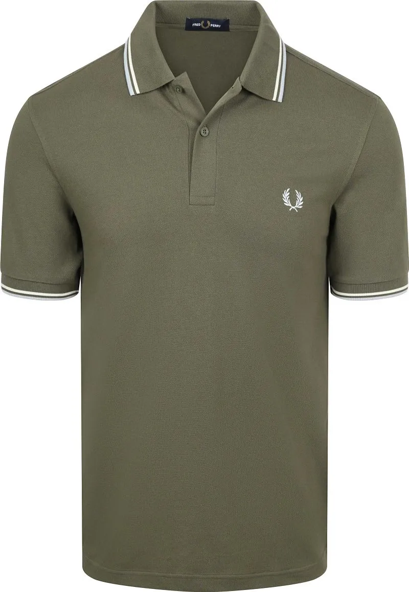 Fred Perry Fred Perry Polo Twin Tipped M3600 Grün 87B - Größe XL, Grün, – Produktbild 1 von 5