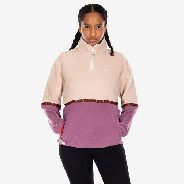 Iriedaily Iriedaily Holina Fleece Troyer, Lila, – Produktbild 3 von 3