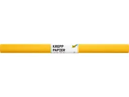 folia folia Krepppapier-Rollen, 50 cm x 2 m, 10 Rollen, gelb – Produktbild 1 von 1