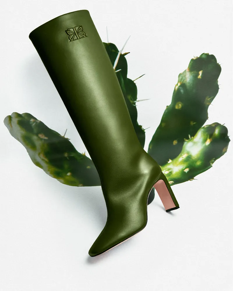 BIKKOU BIKKOU Damen vegan Stiefel Cactus Mood Deep Green, Dunkelgrün, – Produktbild 2 von 2