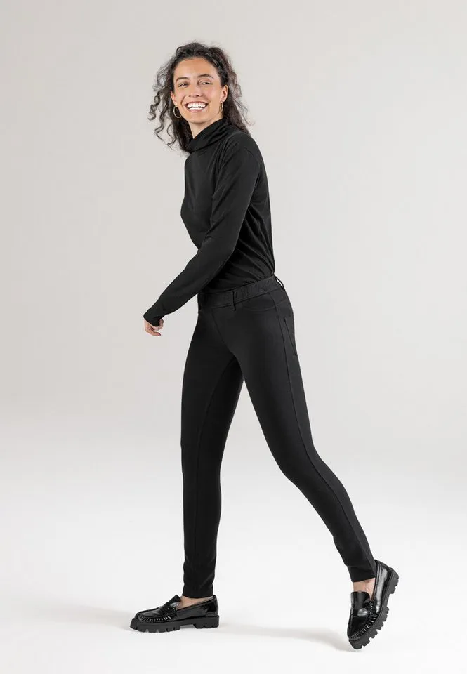 Living Crafts Living Crafts Treggings DENISE GOTS zertifiziert, Schwarz, – Produktbild 3 von 5
