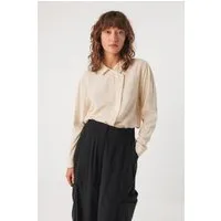SKFK SKFK Damen vegan Hemd Karmele Beige – Produktbild 1 von 1