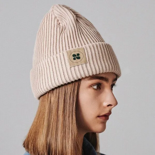 New Orchard New Orchard Winter Vegan Beanie, Beige, – Produktbild 3 von 4