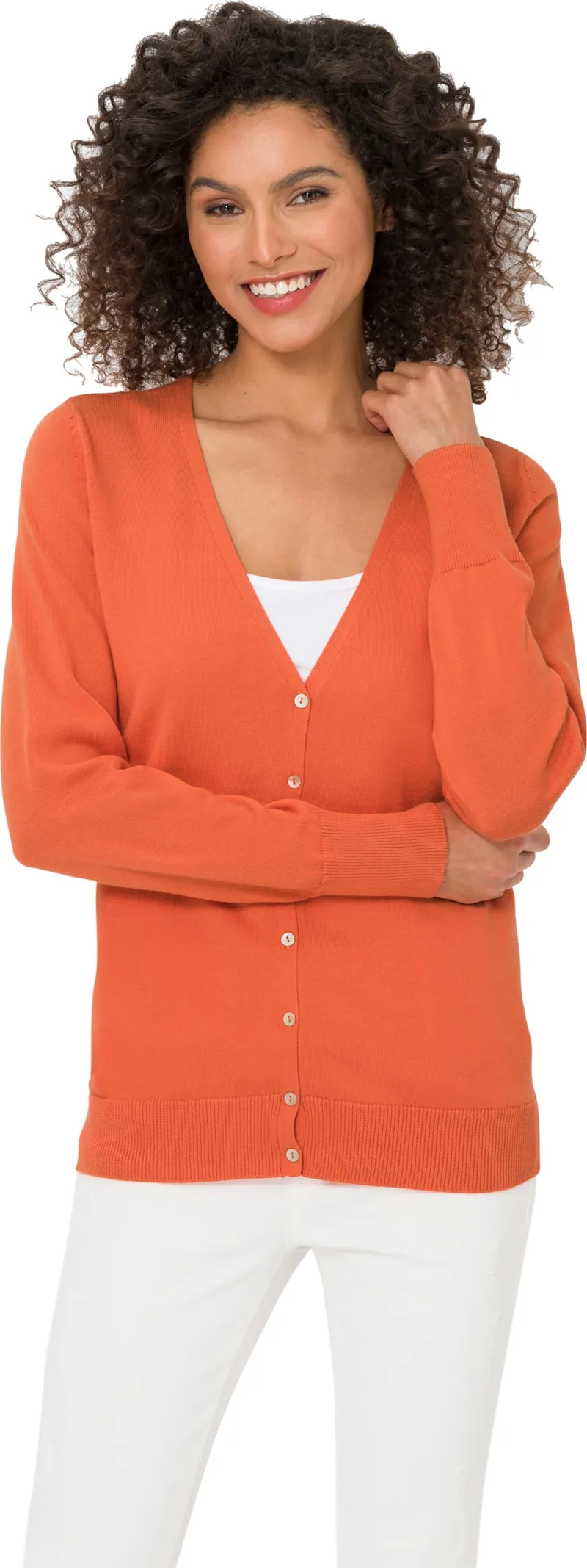 heine Feinstrickjacke orange, Orange, – Produktbild 2 von 2