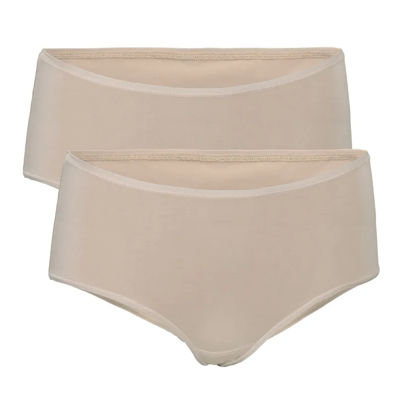 Living Crafts LIVING CRAFTS - Damen Panty, 2er-Pack - Beige (95% Bio-Baumwolle; 5% Elasthan), Nachhaltige Mode, Bio Bekleidung, Beige, – Produktbild 1 von 3