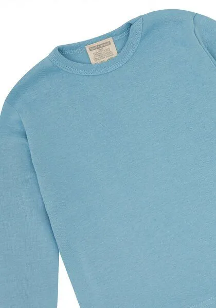 loud + proud loud + proud Babys & Kinder Shirt uni, GOTS-zertifiziert, Air(blau), – Produktbild 3 von 3