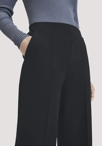 hessnatur hessnatur Jersey-Hose Relaxed Wide Leg aus Bio-Baumwolle, Schwarz, – Produktbild 2 von 4