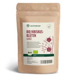 vom Achterhof Bio Hibiskusblüten ganz (250g) – Produktbild 1 von 1