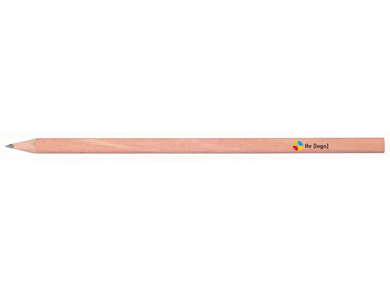 FSC-zertifizierter Bleistift 3-eckig 17,5 cm, natur aus Lindenholz – Produktbild 1 von 1